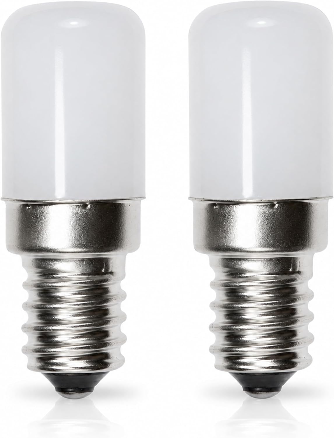 Front. HQRP - HQRP Refrigerator LED Light Bulb 2 W 120 V A15 E14 Base 6500K 2-Pack for Whirlpool Maytag.