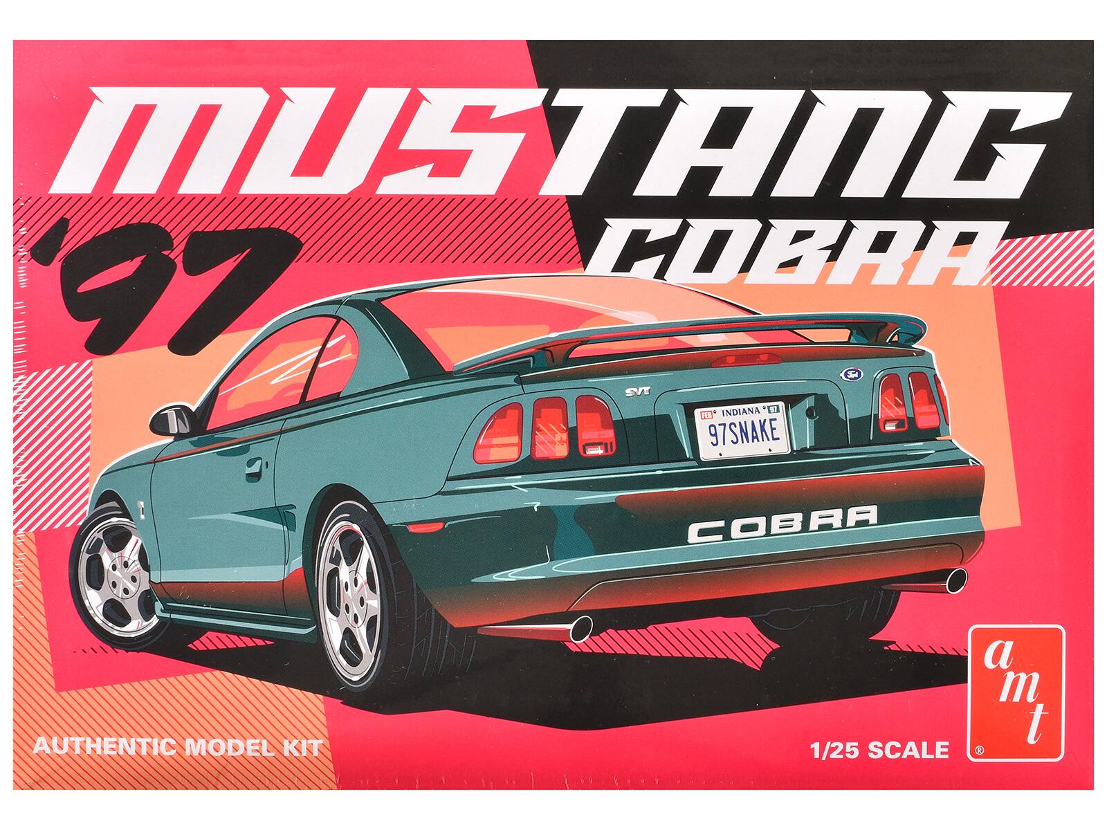 MUSTANG '97 COBRA

AUTHENTIC MODEL KIT

1/25 SCALE

97SNAKE

a m t