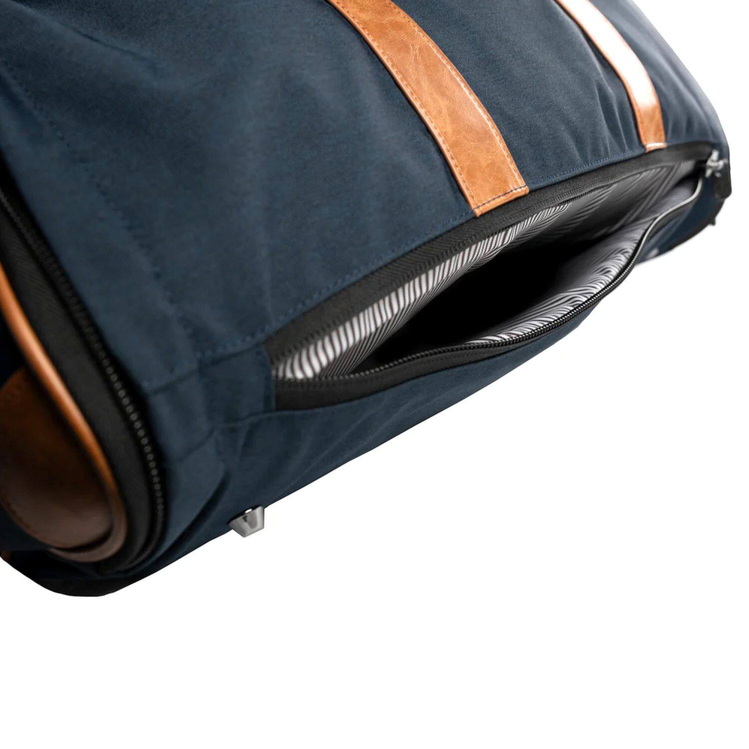 Back. PKG - Rosedale Duffel Garment Bag - Navy.