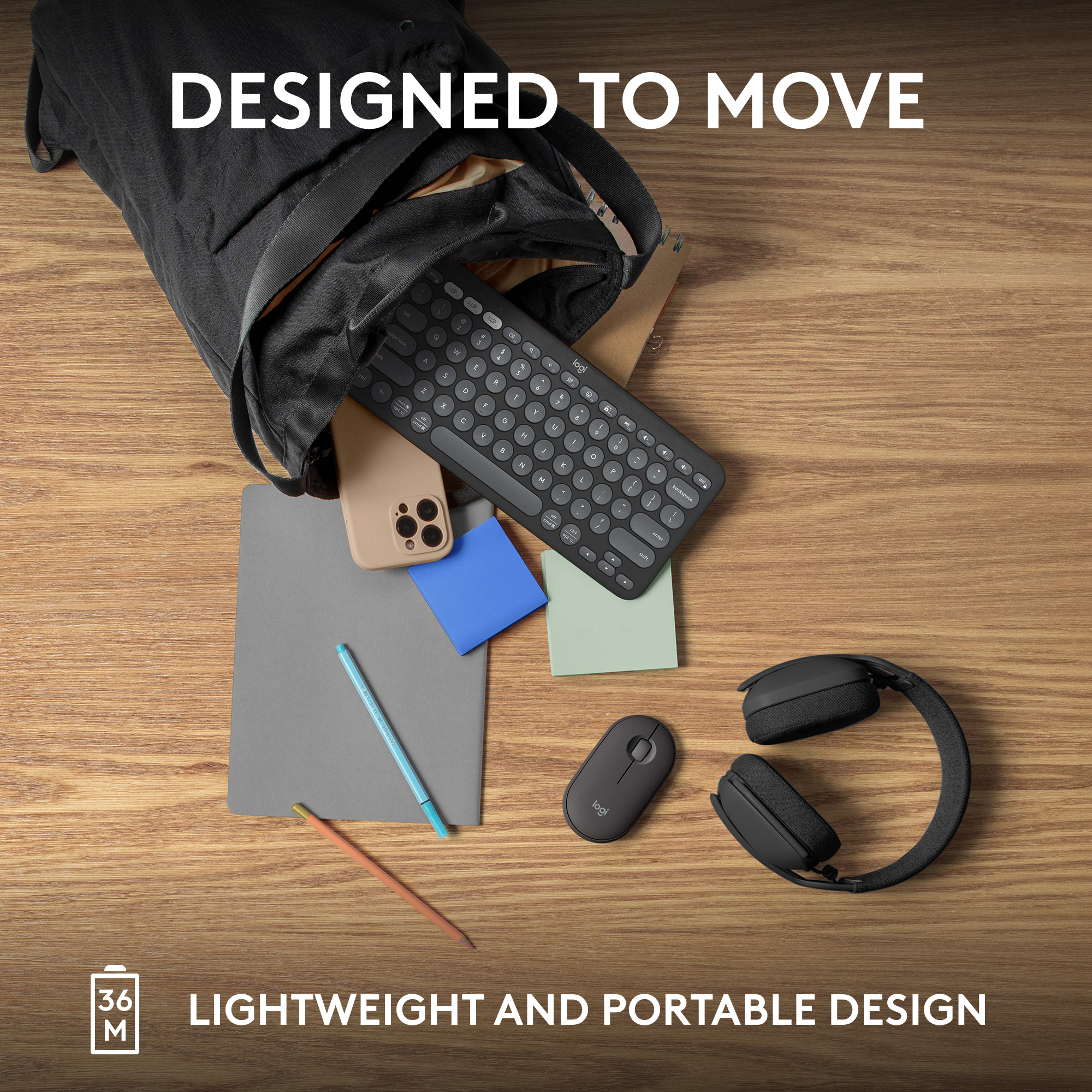 Designed to Move - Lightweight and Portable Design.
