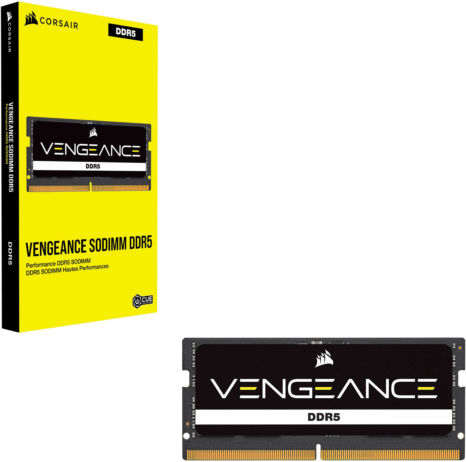 CORSAIR CORSAIR DDR5 VENGEANCE SODIMM DDR5 VENGEANCE SODIMM DDR5 Performance DDR5 Performances Hautes Performances DDR5 CUE 1 BR .... VENGEANCE DDR5 1