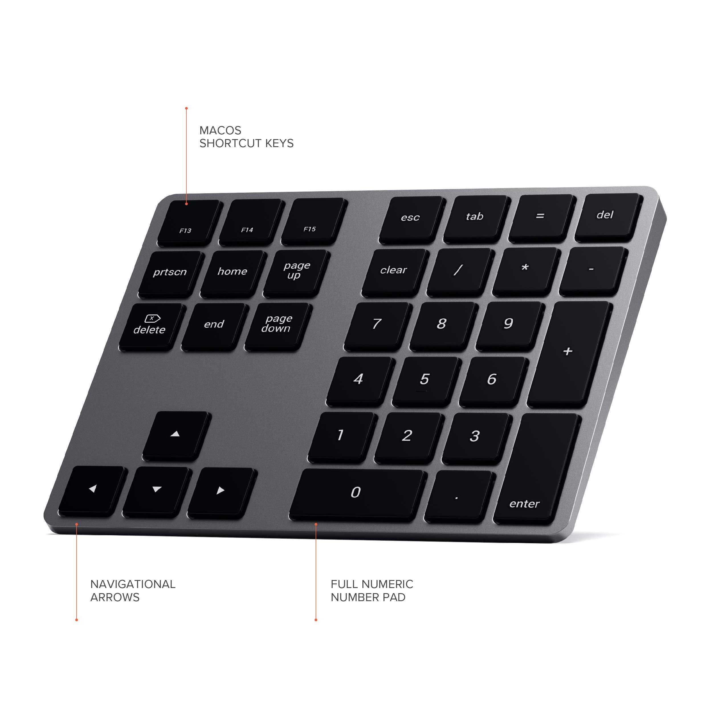 MACOS SHORTCUT KEYS  
F13 F14 F15  
esc tab = del prtscn home page up clear / * -  
delete end page down 7 8 9 + 4 5 6 7 2 3 0 . enter  
NAVIGATIONAL ARROWS  
FULL NUMERIC NUMBER PAD