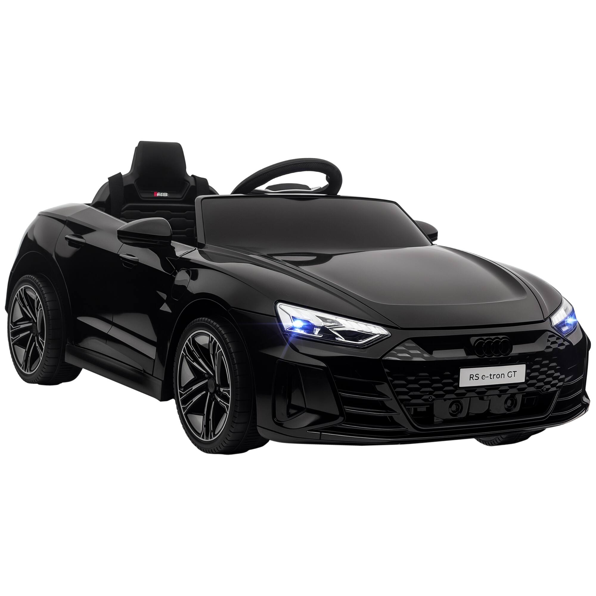 Aosom - Kids Ride on Car, 12V Licensed Audi RS E-tron GT 3.1 MPH Electric Car with Remote, 4 Wheels, Suspension, Horn, Music
