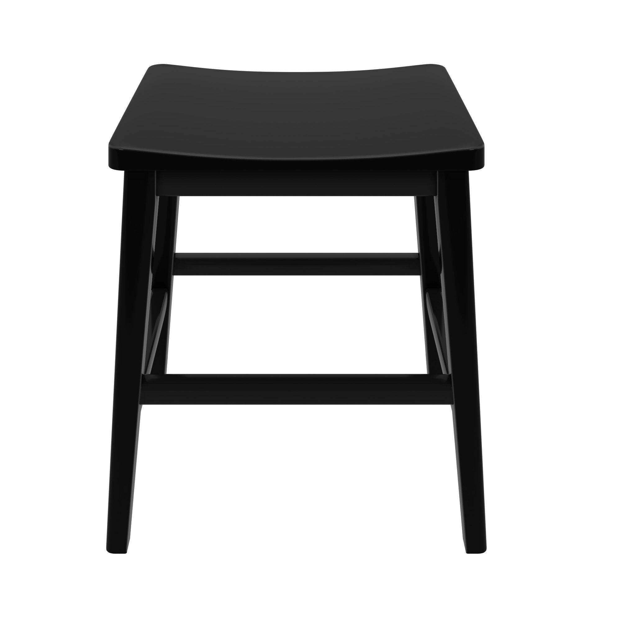 Alt View 5. Plank+Beam - Smythe Stool Chair Height, (18in) - 4 pack, Black - Black.