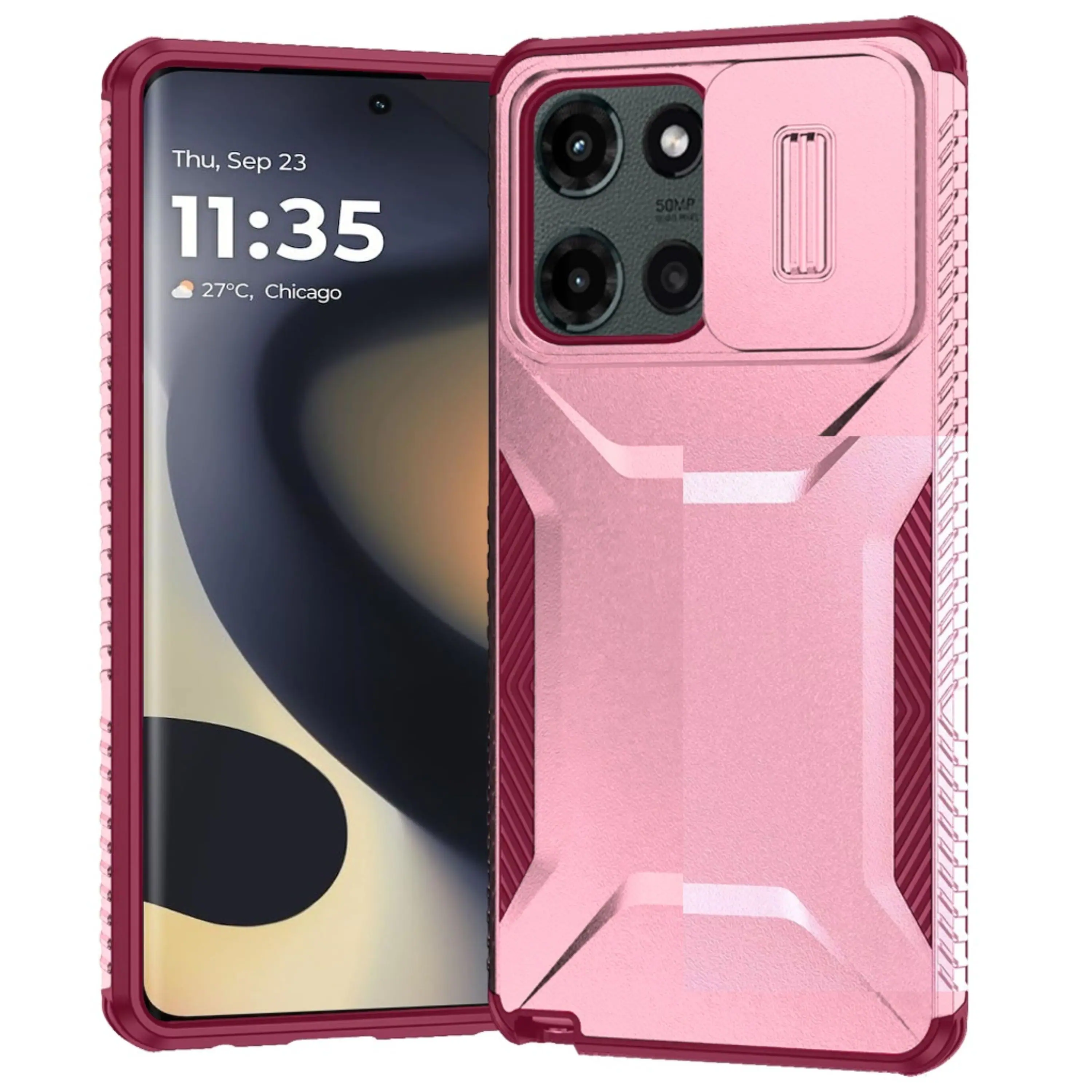 Pink/Burgundy