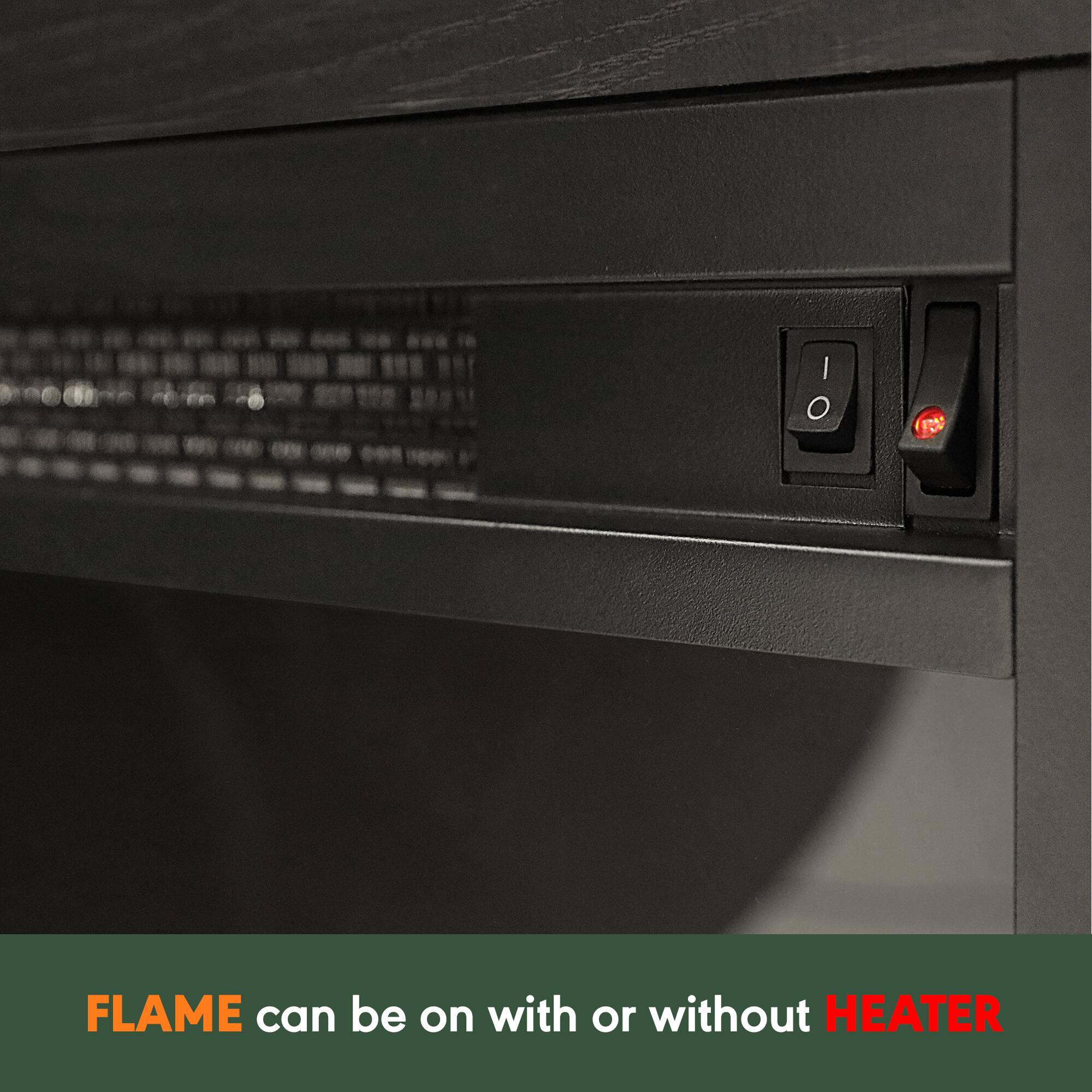FLAME can be on with or without HEATER