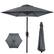 Front. Best Choice Products - Best Choice Products 7.5ft Heavy-Duty Outdoor Market Patio Umbrella w/ Push Button Tilt, Easy Crank - Slate - Slate.