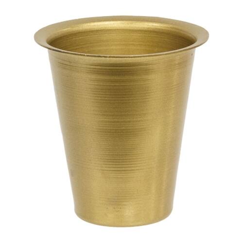 Front. BreeBe - Gold Metal Sugar Mold Cup - Gold.