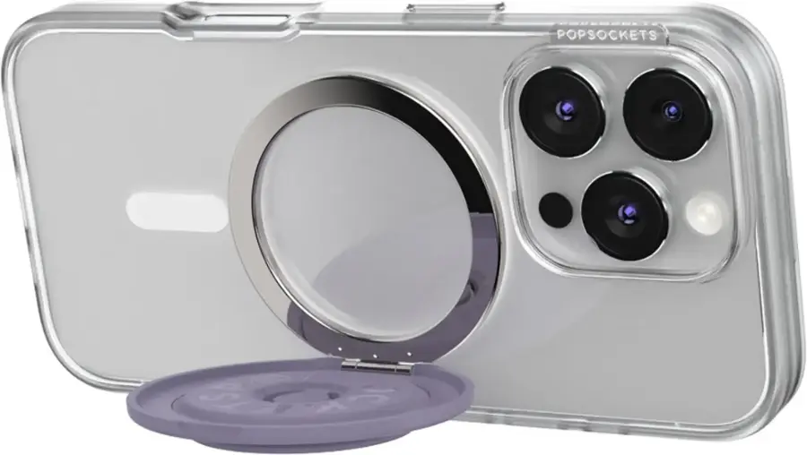 Alt View 4. PopSockets - MagSafe Round Kick-Out PopGrip Cell Phone Grip & Stand, with Adapter Ring for Mobile Phones - Dusk.