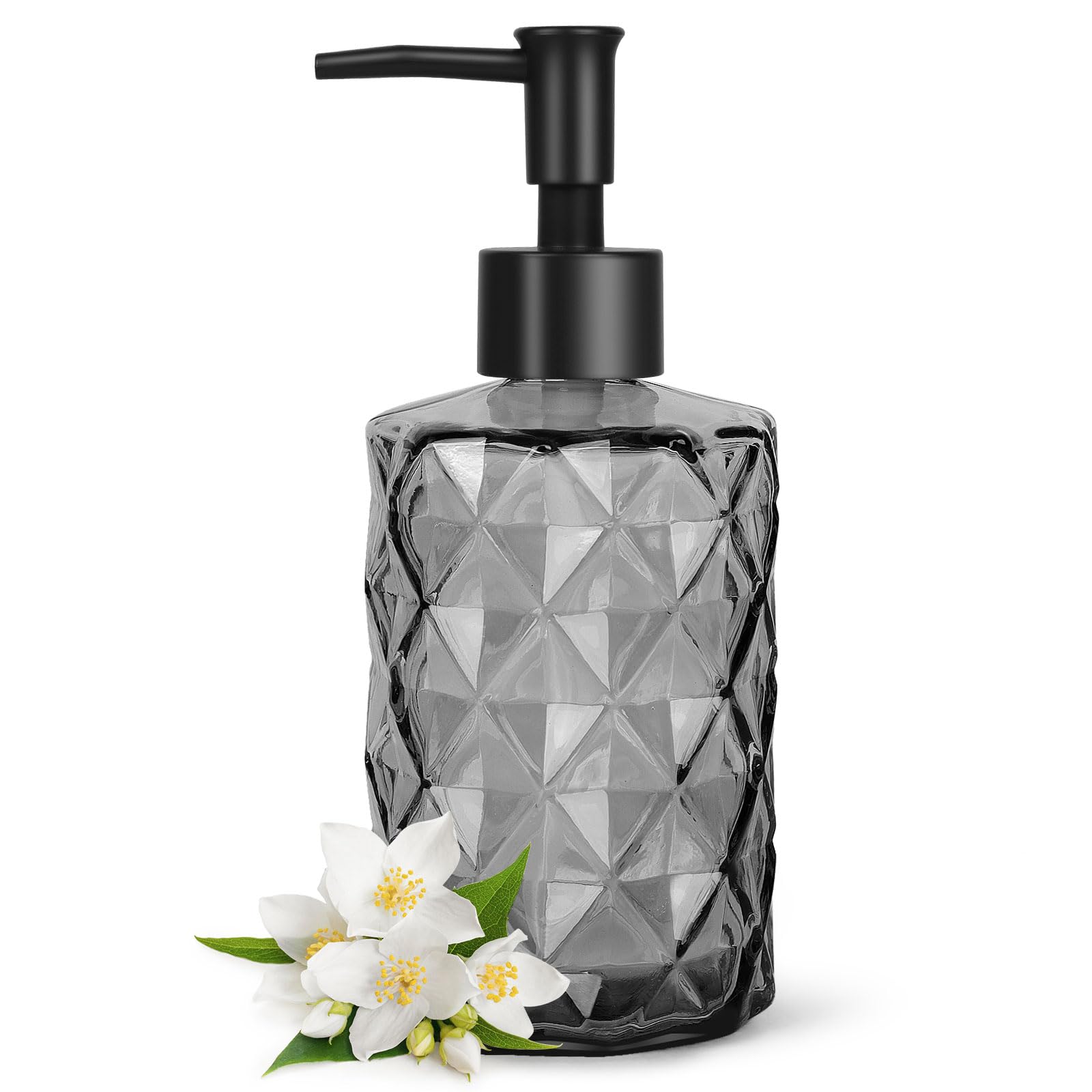 Diamond-clear Black-Plastic Pump