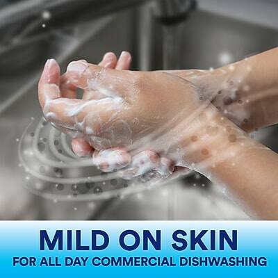 Mild on Skin  
For All Day Commercial Dishwashing
