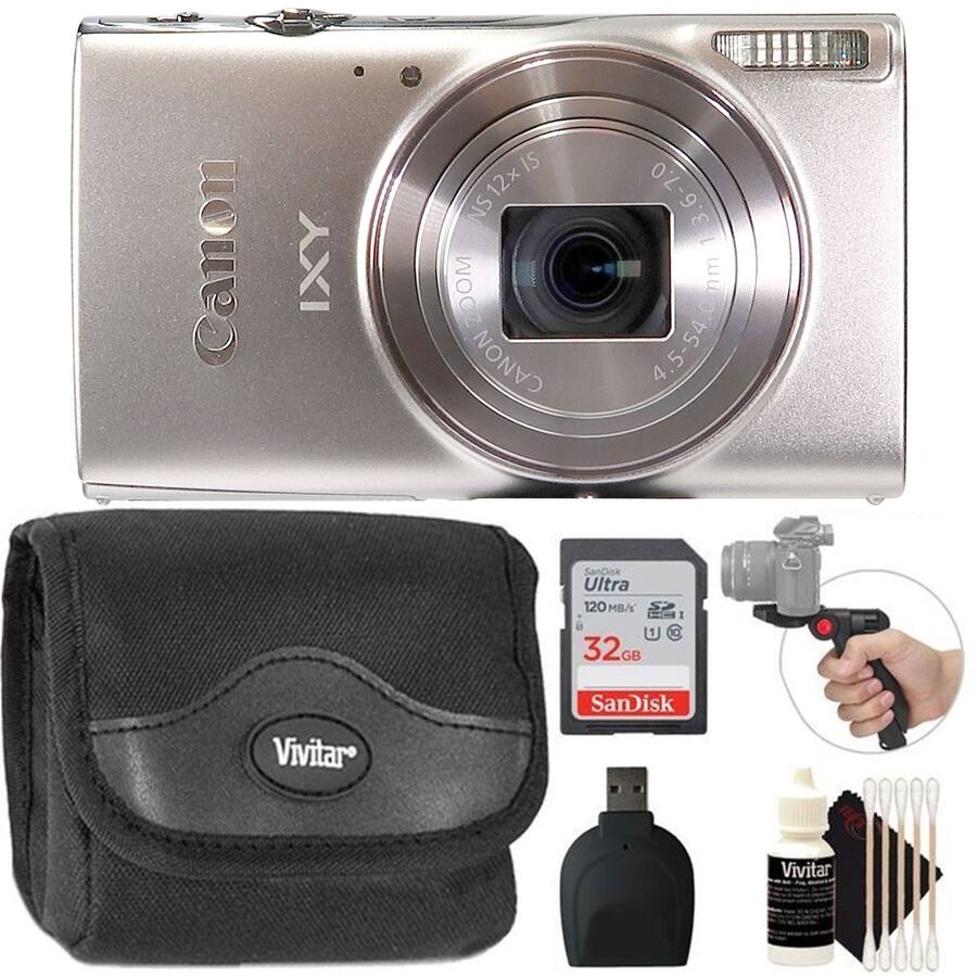 Canon Powershot IXY 650 Digital Camera Silver and 32GB Accessory Canon Powershot IXY 650 Digital Camera Silver and 32GB Accessory