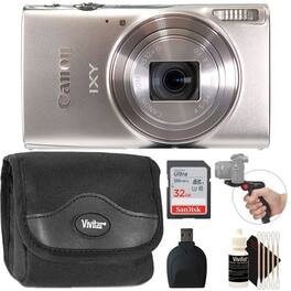 Canon - Powershot IXY 650 Digital Camera Silver and 32GB Accessory Bundle- International Version