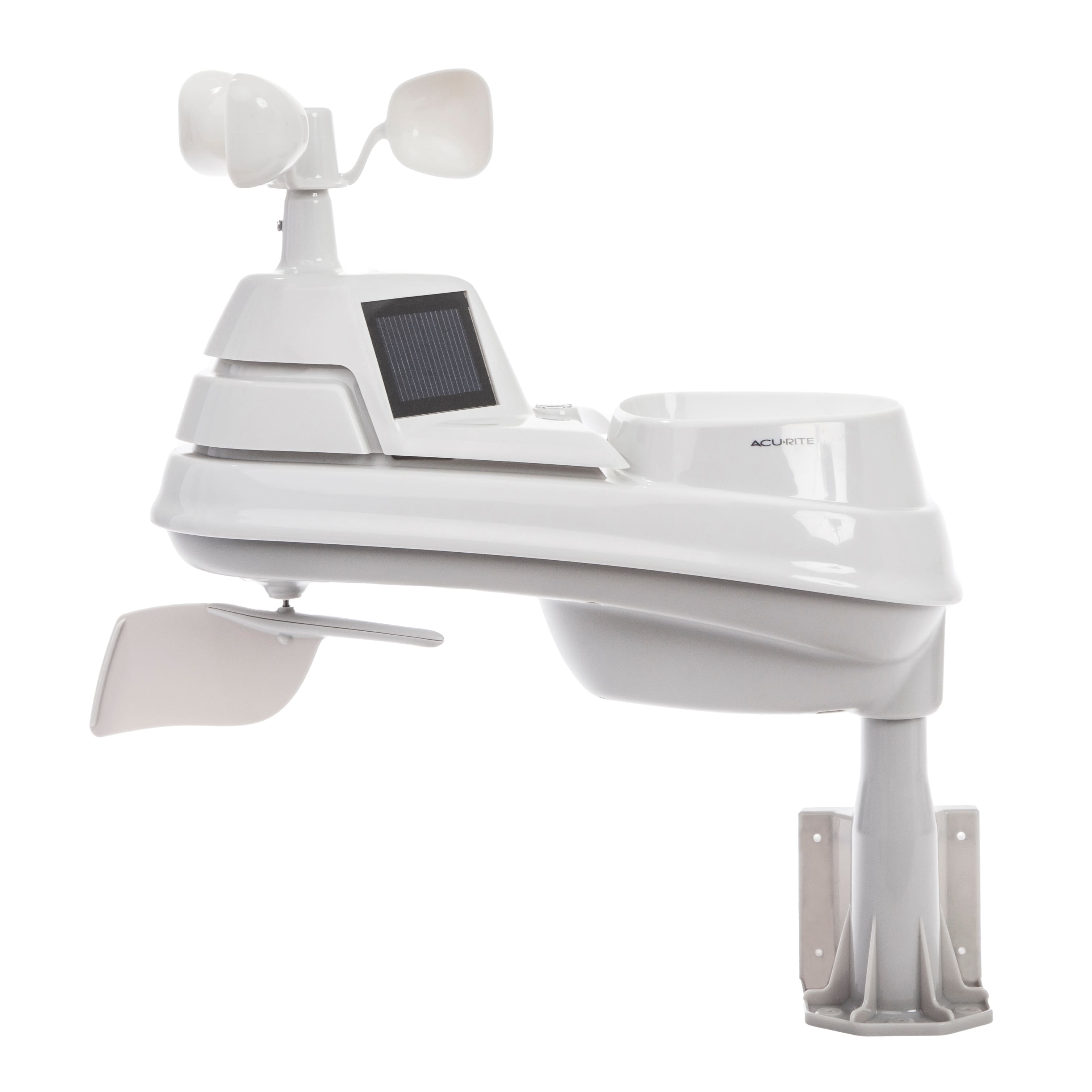 Alt View 17. AcuRite - Iris (5-in-1) Weather Station with Direct-to-Wi-Fi Display for Remote Monitoring - White/Black.