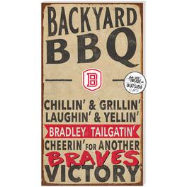 Jardine - Bradley Braves 11'' x 20'' Indoor/Outdoor BBQ Sign - Brown