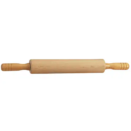 Front. Better Houseware - Better Houseware 614 Wooden Rolling Pin With Nylon Bearings (medium) - brown.