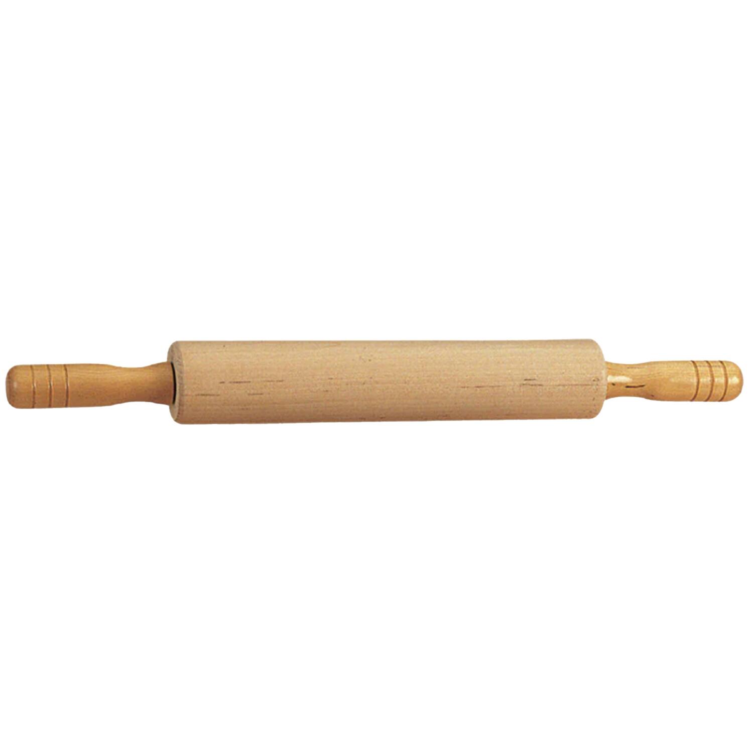 Front. Better Houseware - Better Houseware 614 Wooden Rolling Pin With Nylon Bearings (medium) - brown.