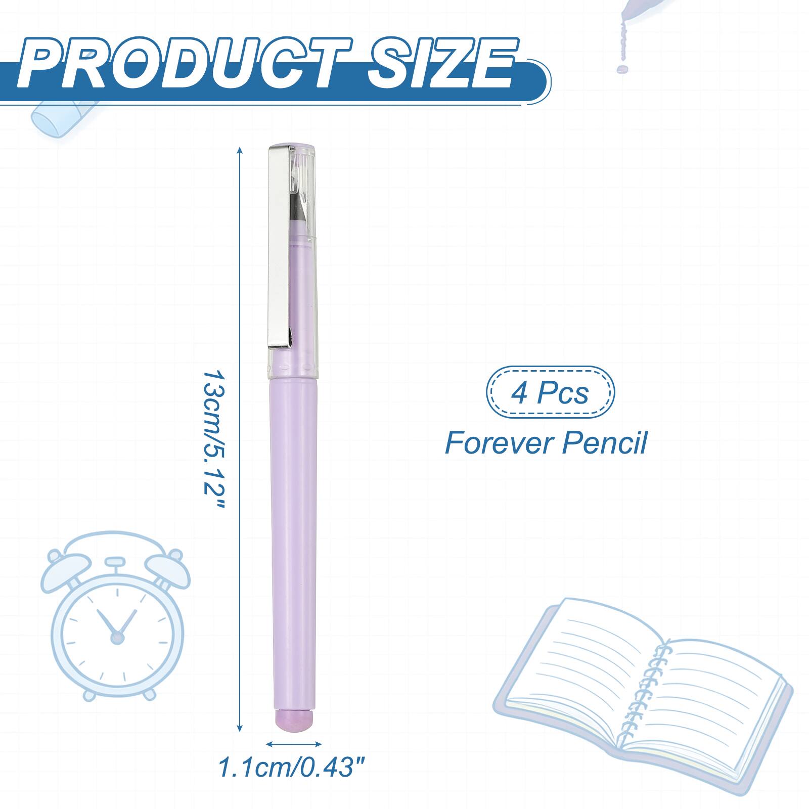 PRODUCT SIZE  
13cm/5.12"  
4 Pcs  
Forever Pencil  
1.1cm/0.43"
