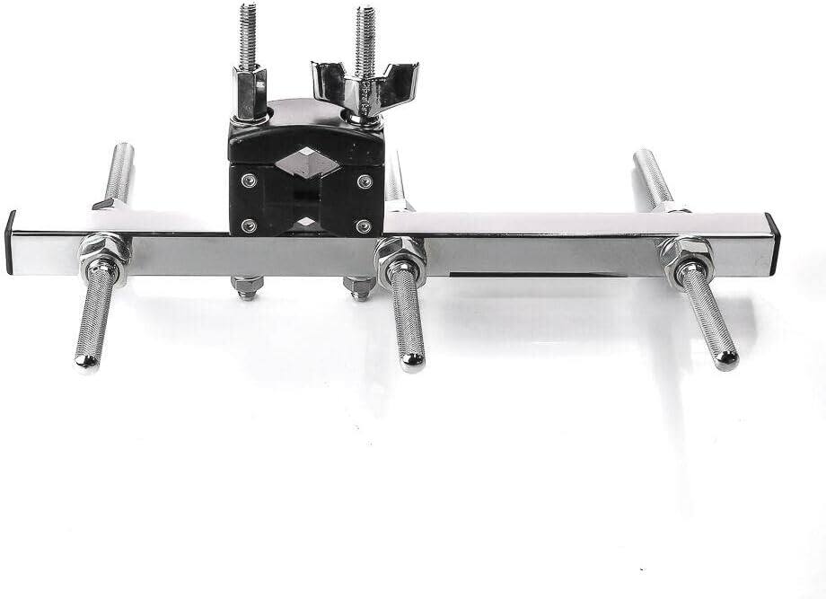 Alt View 1. Gibraltar Hardware - 3 Post Accessory Mount Clamp, 12" Percussion Mounting Bar, Includes Three 9.5mm Knurled Posts.