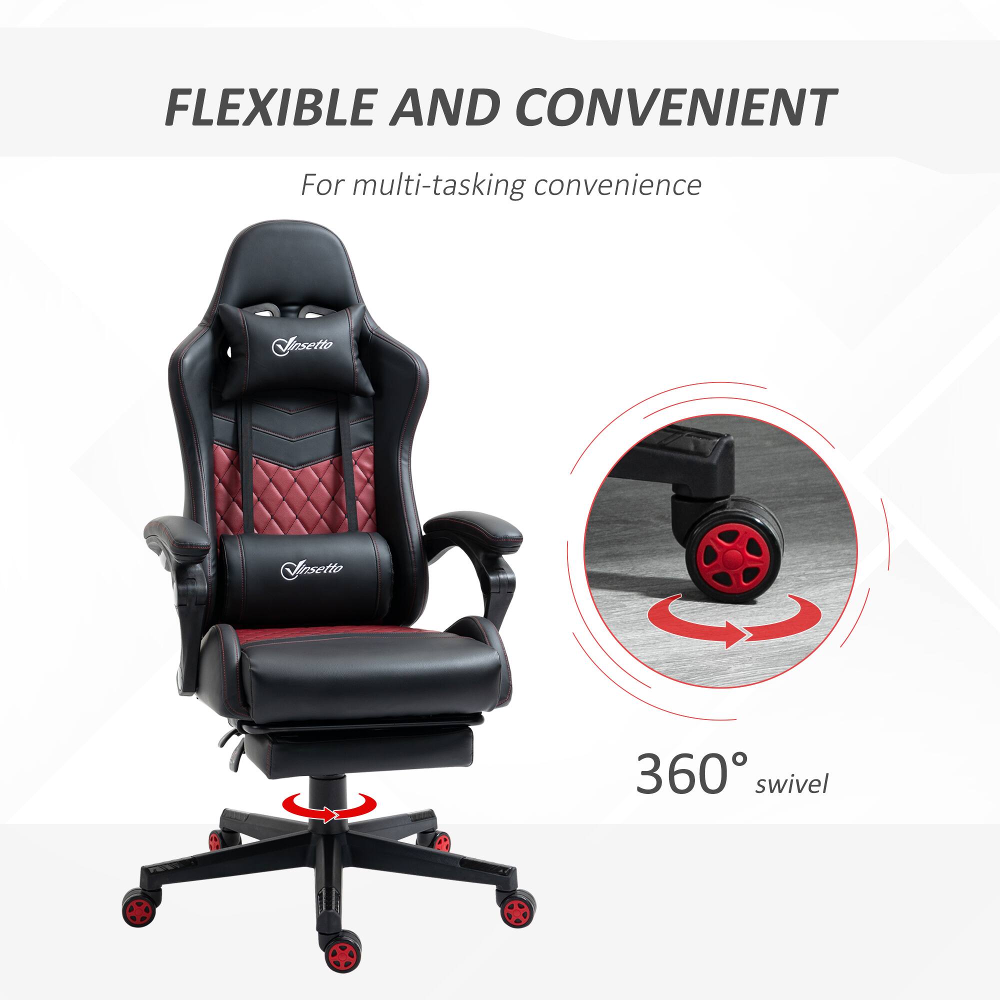 FLEXIBLE AND CONVENIENT  
For multi-tasking convenience  

360° swivel