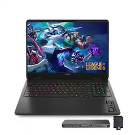 HP - OMEN 16" 2K 144Hz Gaming Laptop,AMD Ryzen 9 8940HX,64GB DDR5,4TB SSD+1TB Dock Set,GeForce RTX 5060,Win 11 - Black