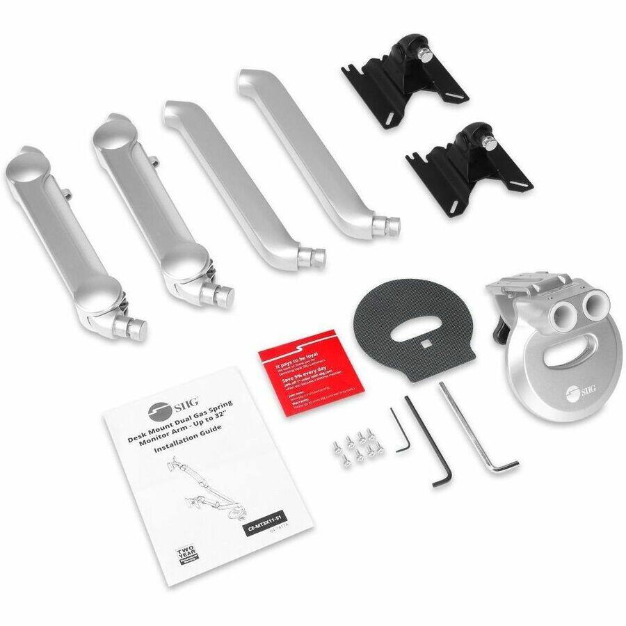 Sure, here is the corrected and grouped text from the image:

---

**STG**

**Desk Mount Dual Gas Spring Monitor Arm Installation Guide**

**CE-MT3X11-51**

**TWO YEAR WARRANTY**

---

**STG**

**Desk Mount Dual Gas Spring Monitor Arm Installation Guide**

**CE-MT3X11-51**

**TWO YEAR WARRANTY**

---

**STG**

**Desk Mount Dual Gas Spring Monitor Arm Installation Guide**

**CE-MT3X11-51**

**TWO YEAR WARRANTY**

---

**STG**

**Desk Mount Dual Gas Spring Monitor Arm Installation Guide**

**CE-MT3X11-51**

**TWO YEAR WARRANTY**

---

**STG**

**Desk Mount Dual Gas Spring Monitor Arm Installation Guide**

**CE-MT3X11-51**

**TWO YEAR WARRANTY**

---

**STG**

**Desk Mount Dual Gas Spring Monitor Arm Installation Guide**

**CE-MT3X11-51**

**TWO YEAR WARRANTY**

---

**STG**

**Desk Mount Dual Gas Spring Monitor Arm Installation Guide**

**CE-MT3X11-51**

**TWO YEAR WARRANTY**

---

**STG**

