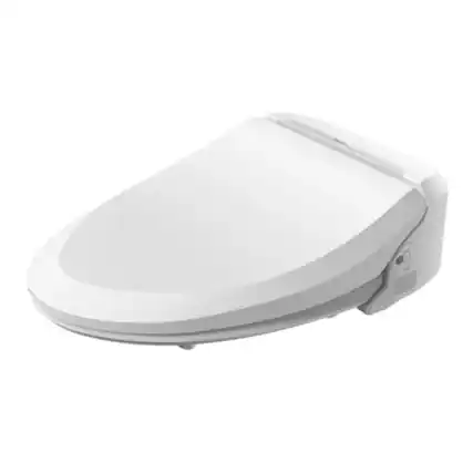 Front. Bio Bidet - Bio Bidet by Bemis USPA Pro Round Bidet Toilet Seat - White.