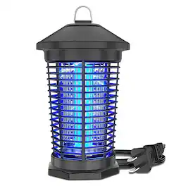 Bug Zapper Outdoor Electric, Portable Mosquito Zapper Fly Zapper Waterproof, 4000V High Powered Mosquito Killer Lamp