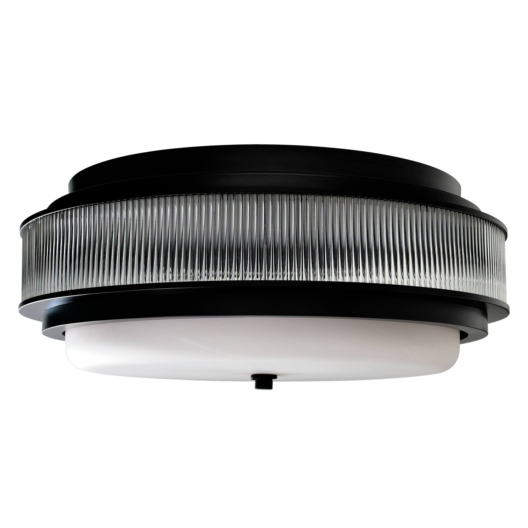Alt View 2. CWI Lighting - Valdivia 4 Light Black Flush Mount - Black.
