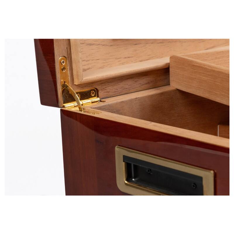 Left. Prestige - Santa Barbara Cigar Humidor - Elegant High Lacquer Finish.