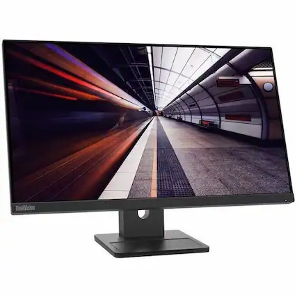 Front. Lenovo - Lenovo ThinkVision E24-30 24" Class Full HD LED Monitor - 16:9 - Raven Black - 23.8" Viewable - In-plane Switching (IPS) - Black.