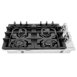 ZLINE - 30 in. Gas Cooktop with 4 Burners (RC30-PBT) - Black