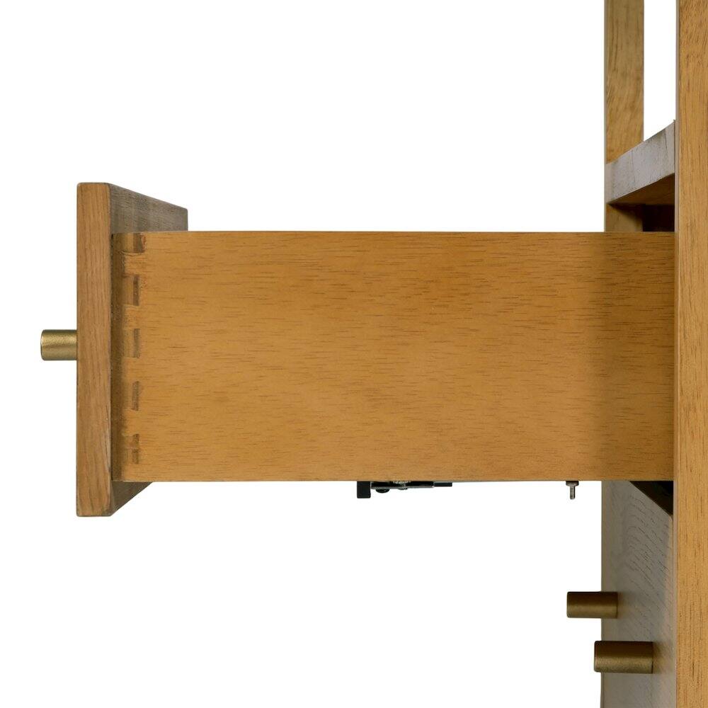 Alt View 4. Butler Specialty - Mendel 28 in. W Rectangular Wood 2 Drawer Nightstand - Light Brown.