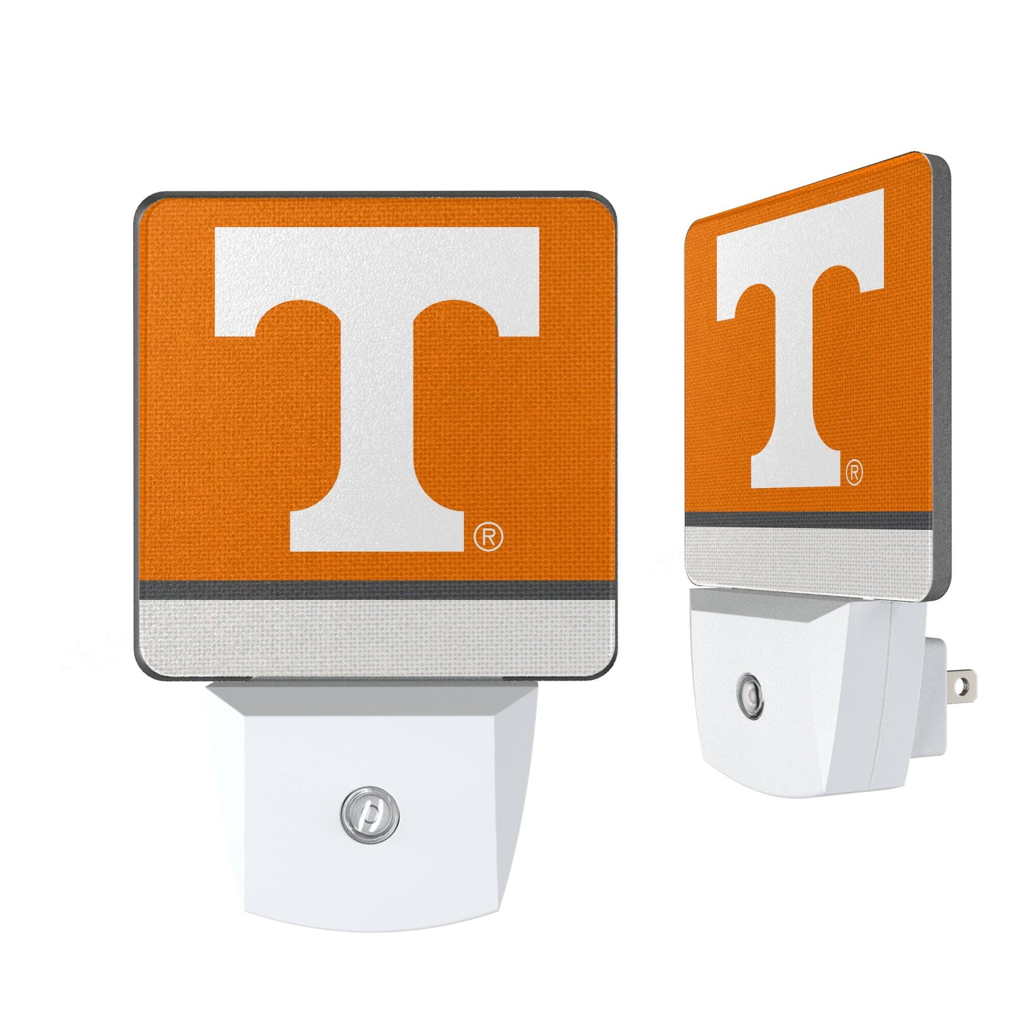 Front. Keyscaper - Tennessee Volunteers Stripe Design Nightlight 2-Pack - Multicolor.