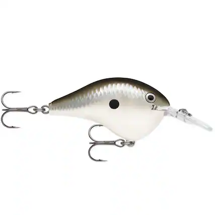 Front. Rapala - Rapala Dives-To 08, Fishing Lure, Pearl Grey Shiner - Pearl Grey Shiner.