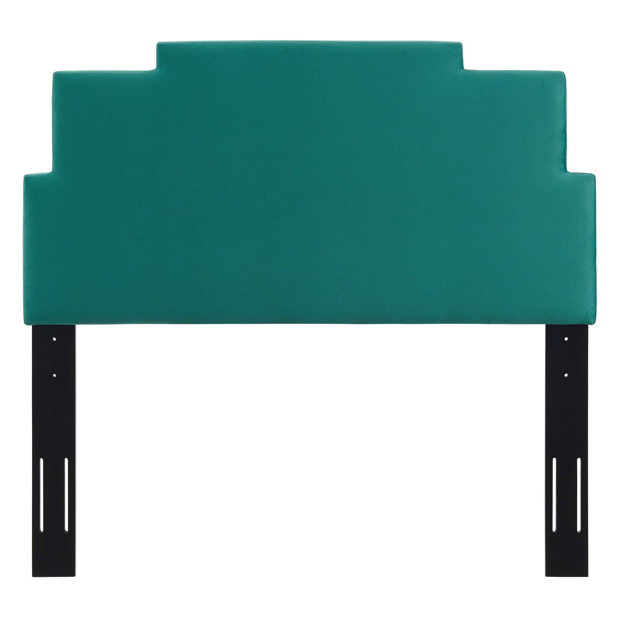 Alt View 2. Modway - Kasia Performance Velvet Twin Headboard by Modway - Teal.