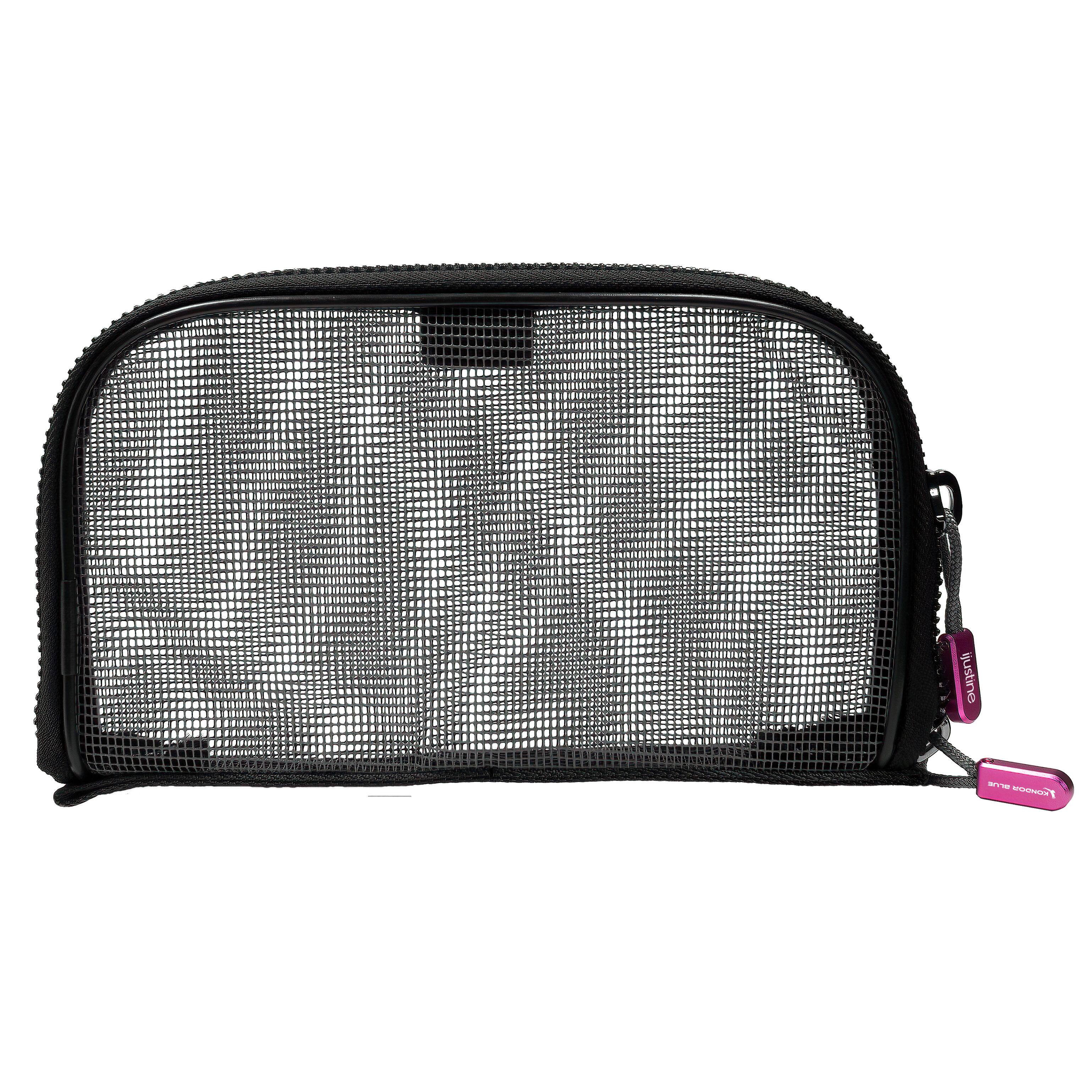 Alt View 1. Kondor Blue - iJustine | EDC Pouch for Cable Organization | Mesh Design with Handle and Ultra-Durable Zippers - Pink.