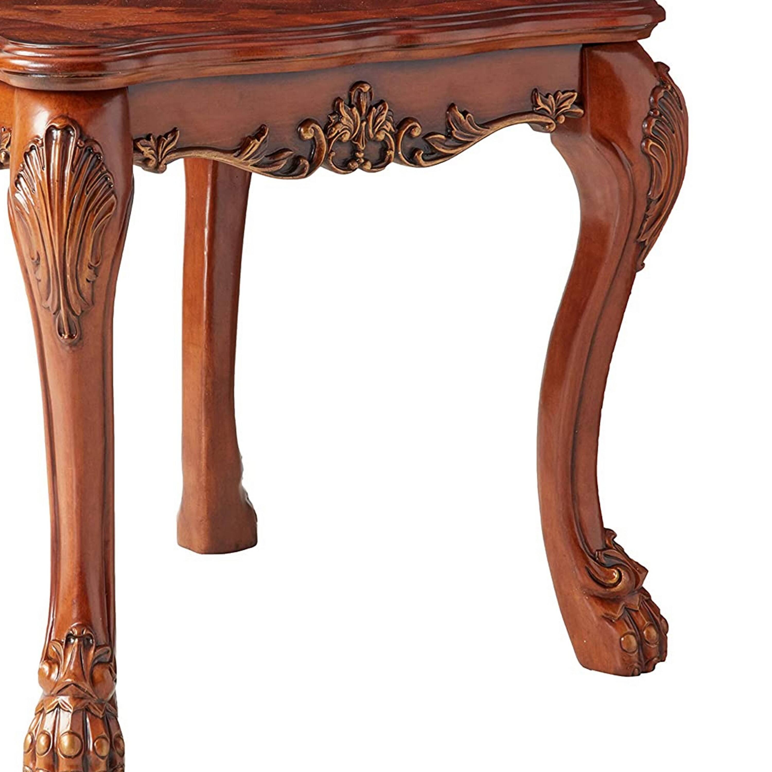 Alt View 3. Manhattan Lane - Wooden End Table In Traditional Style - Brown.