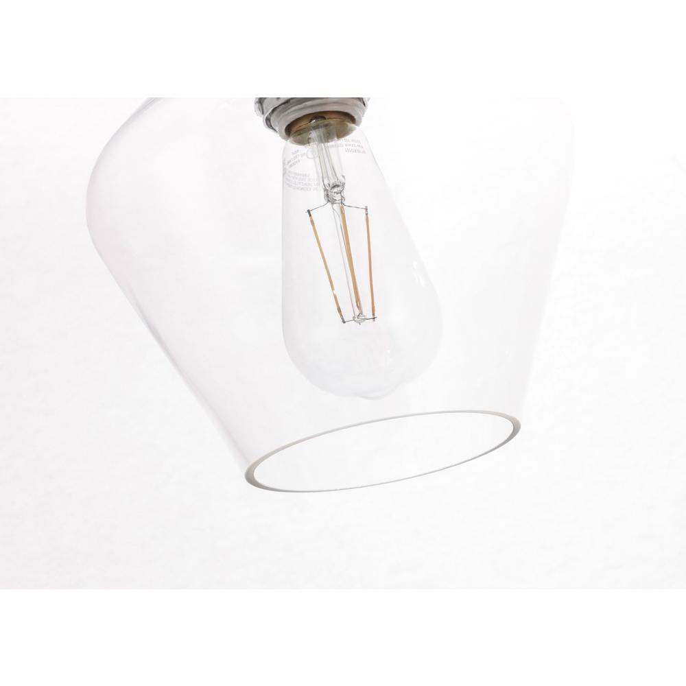 Alt View 10. Living District - Gene 1 light Chrome and Clear glass pendant - Chrome And Clear Glass.