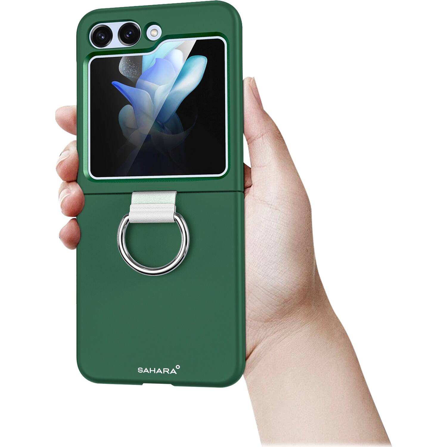 Alt View 15. SaharaCase - Venture Series Ring Case for Samsung Galaxy Z Flip6 - Cactus Green.