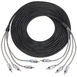 NVX - XIX43 9.84 ft (3 Meter) Oxygen Free Copper 4-Channel Double Twisted Pair X-Series Car Audio RCA Audio Interconnect Cable