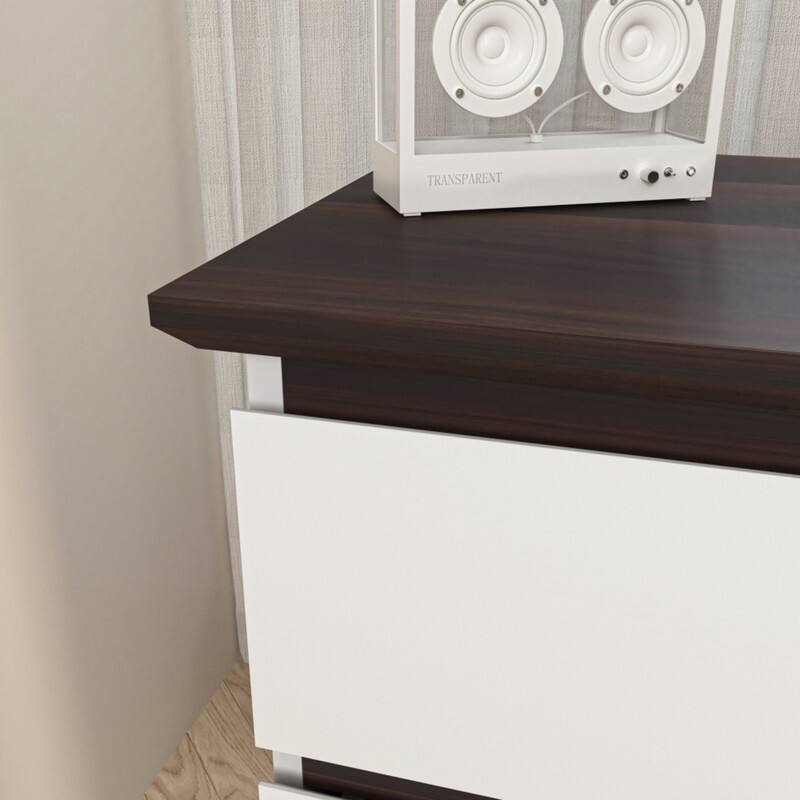 Alt View 1. ALEXOUN - 6-Drawer Chest of Drawers, Simple & Easy to Use, Spacious Storage Cabinet for Bedroom, Living Room, Office, Apartment - White.