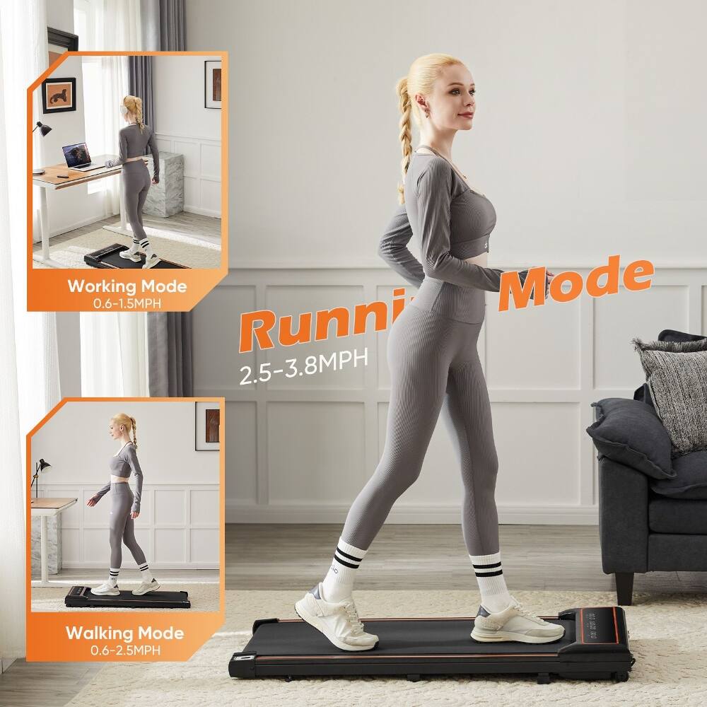 Working Mode: 0.6-1.5MPH  
Running Mode: 2.5-3.8MPH  
Walking Mode: 0.6-2.5MPH