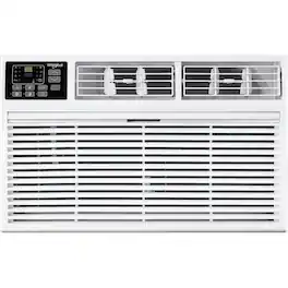 Whirlpool - 550 sq ft 12,000 BTU 230V Through the Wall Air Conditioner with Supplemental Heat - White