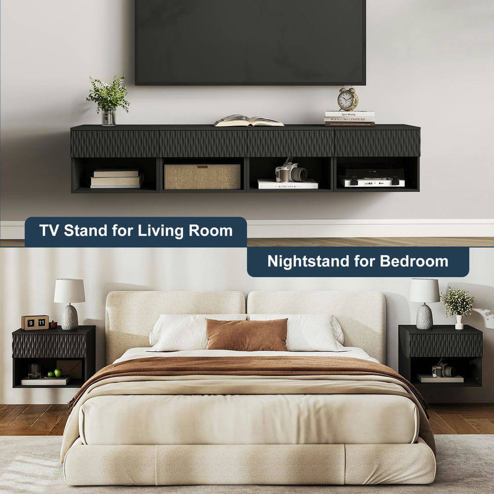 CRNC 1 TV Stand for Living Room  
Nightstand for Bedroom
