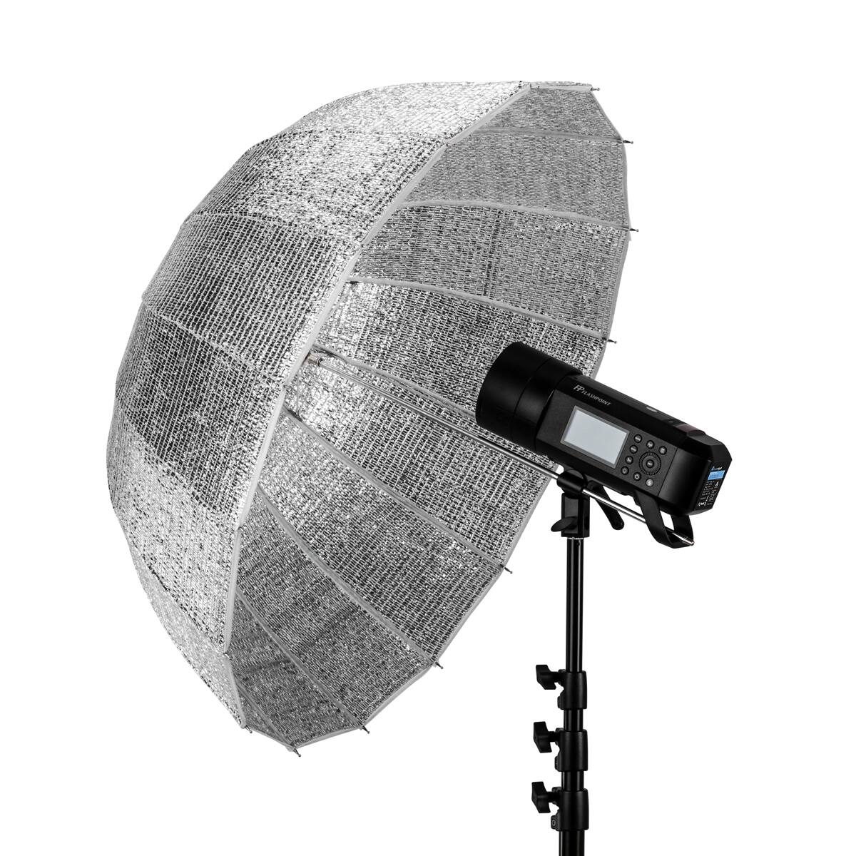 Alt View 3. Glow - Glow Wind Proof EZ Lock Small Deep Fiberglass Umbrella (33").