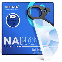 Neewer - 79mm Half Moon Kaleidoscope Prism Filter