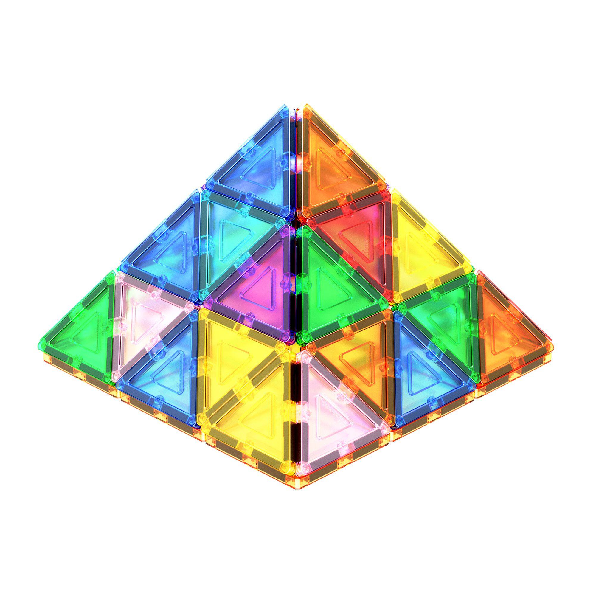 Alt View 2. PicassoTiles - PicassoTiles 12 PC Magnetic Tiles, Magnetic Building Blocks for Kids, Magnet for Kids 3+.