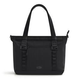 Bagsmart - Moss Tote Bag for Women, Lightweight Shoulder Bag for 15.6"Laptop, Water-Resistant Handbag for Work Travel - Black