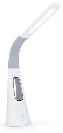 Front. Mount-It! - Adjustable LED Desk Lamp with Bladeless Cooling Fan, Touch Controls & Flexible Gooseneck, White - White.